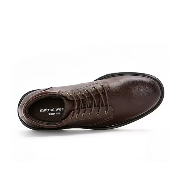 NiB Mutual Weave Men\'s Freeport Flat Heel Lace Up Boots Size 12 M $100 RY1311 main image 4